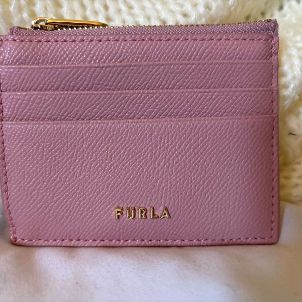 Furla Blush Leather Card Wallet